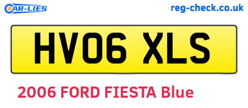 HV06XLS are the vehicle registration plates.