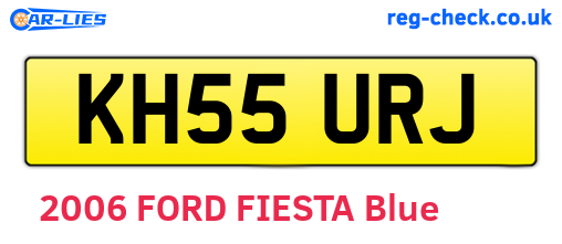 KH55URJ are the vehicle registration plates.