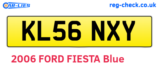 KL56NXY are the vehicle registration plates.
