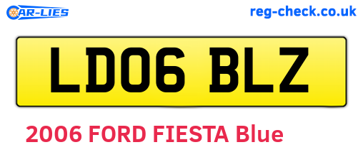 LD06BLZ are the vehicle registration plates.
