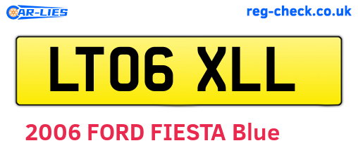 LT06XLL are the vehicle registration plates.