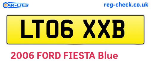 LT06XXB are the vehicle registration plates.