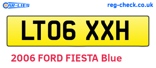 LT06XXH are the vehicle registration plates.