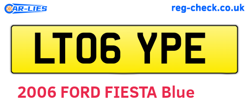LT06YPE are the vehicle registration plates.