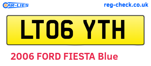 LT06YTH are the vehicle registration plates.