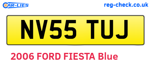 NV55TUJ are the vehicle registration plates.