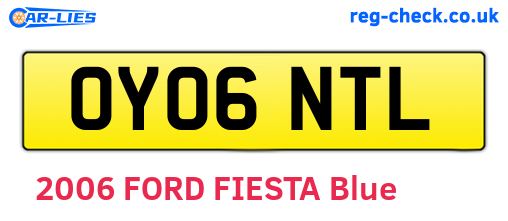 OY06NTL are the vehicle registration plates.