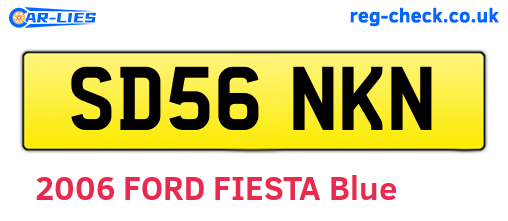 SD56NKN are the vehicle registration plates.
