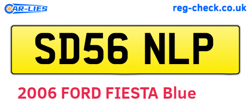 SD56NLP are the vehicle registration plates.