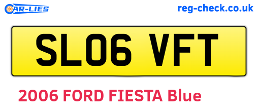 SL06VFT are the vehicle registration plates.
