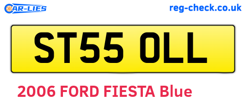 ST55OLL are the vehicle registration plates.