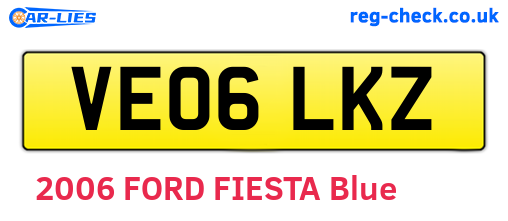 VE06LKZ are the vehicle registration plates.