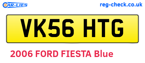 VK56HTG are the vehicle registration plates.