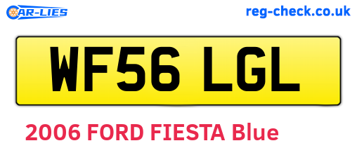 WF56LGL are the vehicle registration plates.