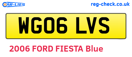 WG06LVS are the vehicle registration plates.