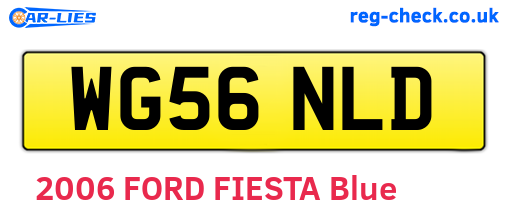 WG56NLD are the vehicle registration plates.