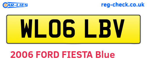 WL06LBV are the vehicle registration plates.