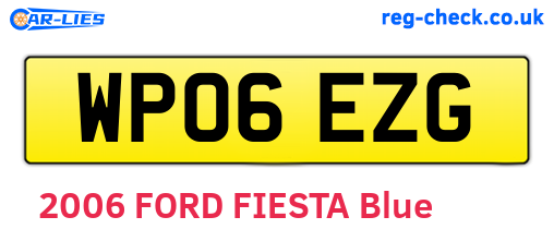 WP06EZG are the vehicle registration plates.