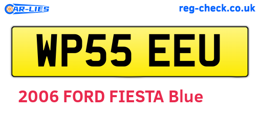 WP55EEU are the vehicle registration plates.