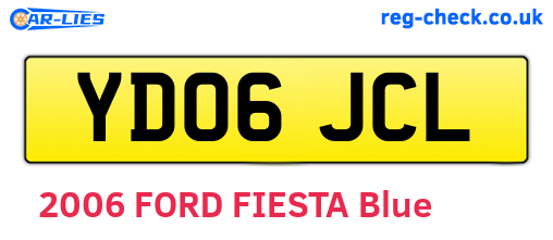 YD06JCL are the vehicle registration plates.