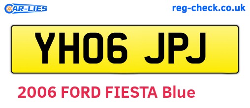 YH06JPJ are the vehicle registration plates.