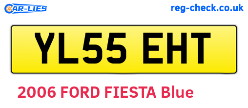 YL55EHT are the vehicle registration plates.