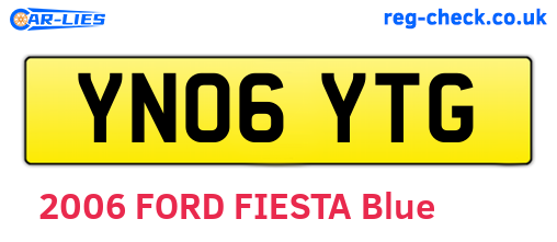 YN06YTG are the vehicle registration plates.