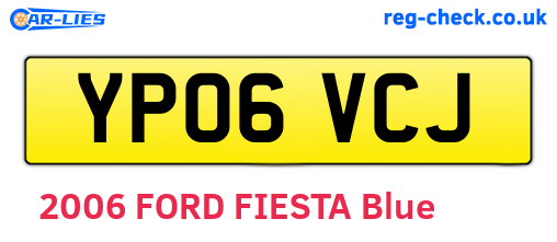 YP06VCJ are the vehicle registration plates.
