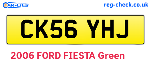 CK56YHJ are the vehicle registration plates.