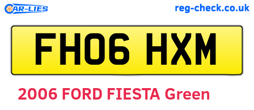 FH06HXM are the vehicle registration plates.