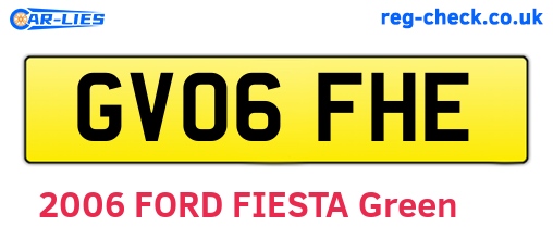 GV06FHE are the vehicle registration plates.