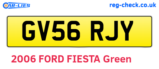 GV56RJY are the vehicle registration plates.