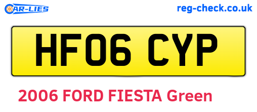 HF06CYP are the vehicle registration plates.