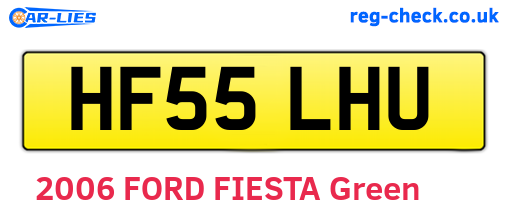 HF55LHU are the vehicle registration plates.