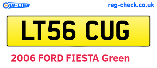 LT56CUG are the vehicle registration plates.