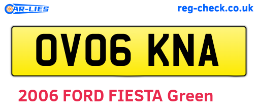 OV06KNA are the vehicle registration plates.