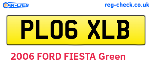 PL06XLB are the vehicle registration plates.