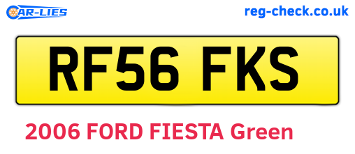 RF56FKS are the vehicle registration plates.