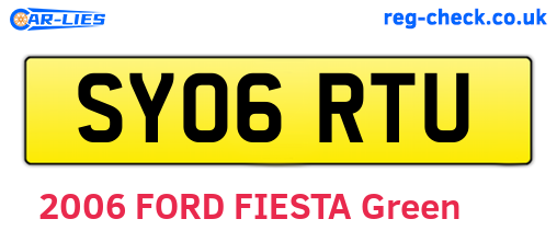 SY06RTU are the vehicle registration plates.