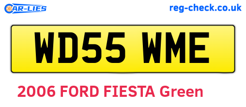 WD55WME are the vehicle registration plates.