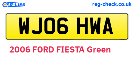 WJ06HWA are the vehicle registration plates.