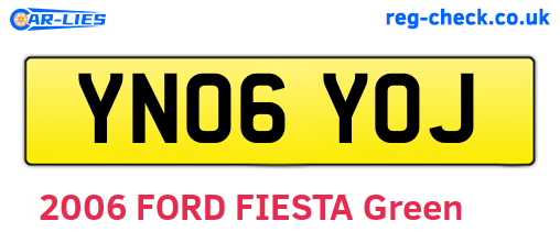 YN06YOJ are the vehicle registration plates.