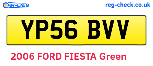 YP56BVV are the vehicle registration plates.