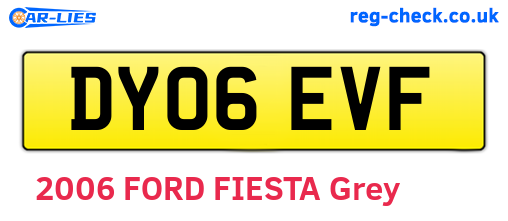 DY06EVF are the vehicle registration plates.