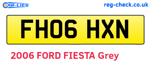 FH06HXN are the vehicle registration plates.