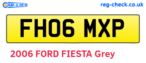 FH06MXP are the vehicle registration plates.