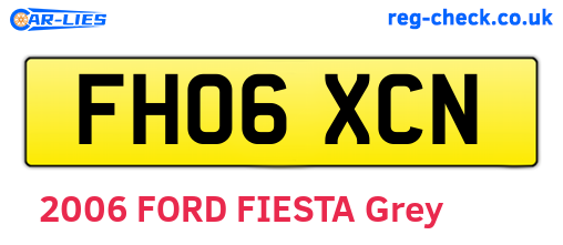 FH06XCN are the vehicle registration plates.