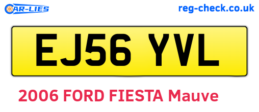 EJ56YVL are the vehicle registration plates.