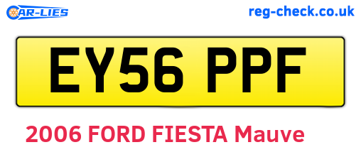 EY56PPF are the vehicle registration plates.