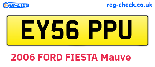 EY56PPU are the vehicle registration plates.